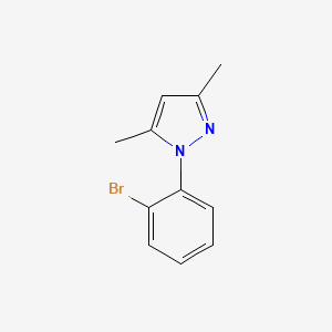 molecular formula C11H11BrN2 B1371091 1-(2-Bromophenyl)-3,5-dimethyl-1H-pyrazole CAS No. 1155573-50-4