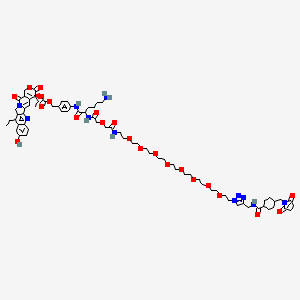 molecular formula C73H97N11O22 B13710977 CL2A-SN38 