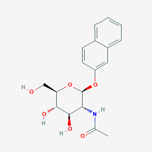 molecular formula C18H21NO6 B137110 2-Naphthyl 2-acetamido-2-deoxy-b-D-glucopyranoside CAS No. 131531-82-3
