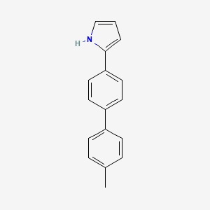 molecular formula C17H15N B13711046 2-(4'-Methyl-4-biphenylyl)pyrrole 