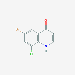 molecular formula C9H5BrClNO B1371108 6-Bromo-8-chloro-1,4-dihydroquinolin-4-one CAS No. 1153084-25-3