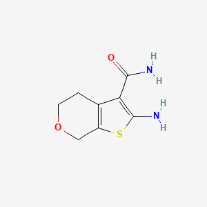 molecular formula C8H10N2O2S B1371114 2-amino-4,7-dihydro-5H-thieno[2,3-c]pyran-3-carboxamide CAS No. 848324-33-4