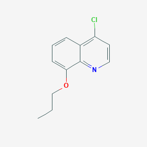 molecular formula C12H12ClNO B1371115 4-Chloro-8-propoxyquinoline CAS No. 1156602-06-0