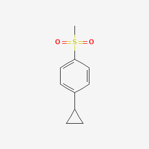 molecular formula C10H12O2S B13711231 1-Cyclopropyl-4-(methylsulfonyl)benzene 