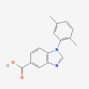 1-(2,5-dimethylphenyl)-1H-1,3-benzodiazole-5-carboxylic acid