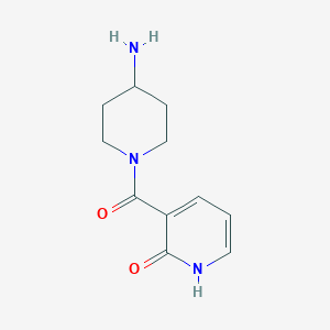molecular formula C11H15N3O2 B1371130 3-(4-Aminopiperidine-1-carbonyl)pyridin-2-ol CAS No. 1154258-74-8