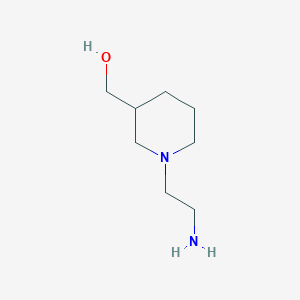 molecular formula C8H18N2O B1371135 [1-(2-Aminoethyl)piperidin-3-yl]methanol CAS No. 857637-03-7