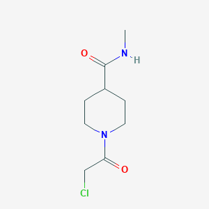 molecular formula C9H15ClN2O2 B1371138 1-(2-chloroacetyl)-N-methylpiperidine-4-carboxamide CAS No. 1153301-68-8