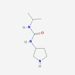 molecular formula C8H17N3O B1371139 3-(丙-2-基)-1-(吡咯烷-3-基)脲 CAS No. 1154382-07-6