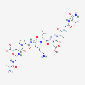 molecular formula C41H72N12O14 B137114 Pneumadin (human) CAS No. 130918-91-1