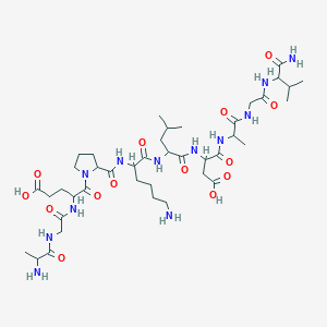 molecular formula C41H72N12O14 B137114 Pneumadin Human CAS No. 130918-91-1