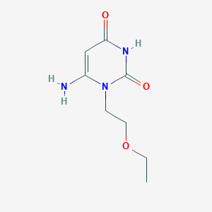 molecular formula C8H13N3O3 B1371141 6-氨基-1-(2-乙氧基乙基)-1,2,3,4-四氢嘧啶-2,4-二酮 CAS No. 1154557-84-2