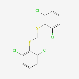 molecular formula C13H8Cl4S2 B13711420 Bis(2,6-Dichlorophenylthio)methane 