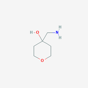molecular formula C6H13NO2 B1371144 4-(aminomethyl)tetrahydro-2H-pyran-4-ol CAS No. 783303-73-1