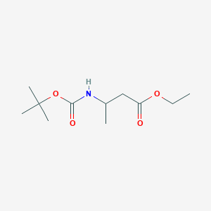 molecular formula C11H21NO4 B13711448 Ethyl 3-((tert-butoxycarbonyl)amino)butanoate CAS No. 848818-76-8