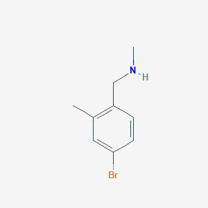 molecular formula C9H12BrN B1371149 [(4-Bromo-2-methylphenyl)methyl](methyl)amine CAS No. 1037090-12-2