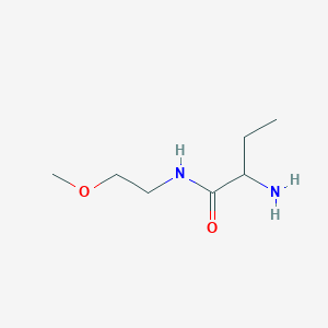 B1371154 2-Amino-N-(2-methoxy-ethyl)-butyramide CAS No. 1218107-13-1