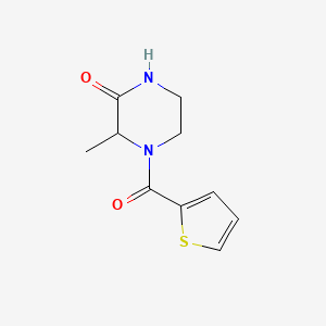 molecular formula C10H12N2O2S B1371166 3-Methyl-4-(thiophene-2-carbonyl)piperazin-2-one CAS No. 1104729-19-2