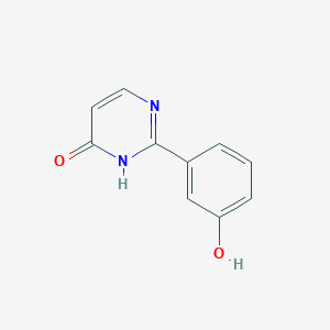 molecular formula C10H8N2O2 B1371168 2-(3-Hydroxyphenyl)-3,4-dihydropyrimidin-4-one CAS No. 1155592-87-2