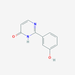 2-(3-Hydroxyphenyl)-3,4-dihydropyrimidin-4-one