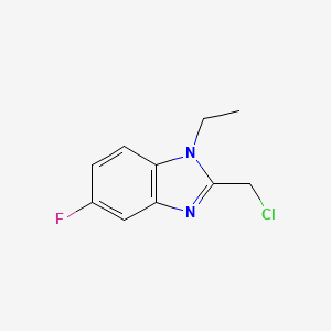 2-(chloromethyl)-1-ethyl-5-fluoro-1H-1,3-benzodiazole