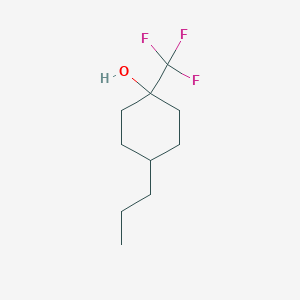molecular formula C10H17F3O B13711747 4-Propyl-1-(trifluoromethyl)cyclohexanol 