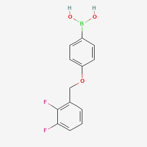 molecular formula C13H11BF2O3 B1371177 (4-((2,3-Difluorobenzyl)oxy)phenyl)boronic acid CAS No. 1256355-76-6