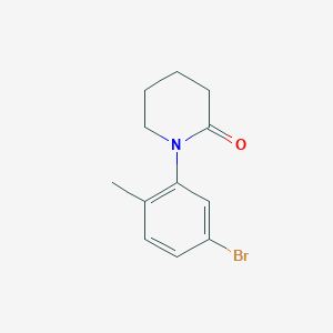 molecular formula C12H14BrNO B1371180 1-(5-Bromo-2-methylphenyl)piperidin-2-one CAS No. 1157455-49-6