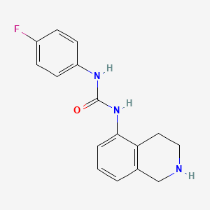 3-(4-Fluorophenyl)-1-(1,2,3,4-tetrahydroisoquinolin-5-yl)urea
