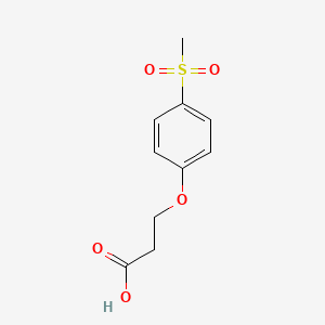 molecular formula C10H12O5S B1371184 3-(4-Methanesulfonylphenoxy)propanoic acid CAS No. 868277-53-6