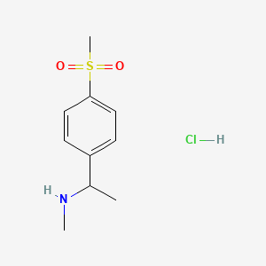 [1-(4-Methanesulfonylphenyl)ethyl](methyl)amine hydrochloride