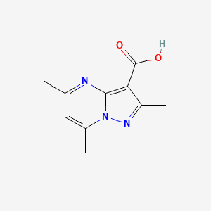 molecular formula C10H11N3O2 B1371191 2,5,7-Trimethylpyrazolo[1,5-a]pyrimidine-3-carboxylic acid CAS No. 1158269-53-4