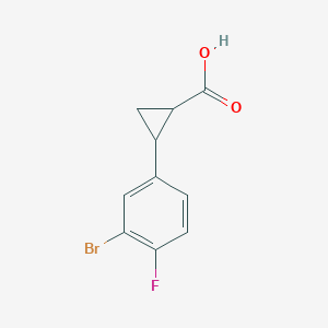 2-(3-broMo-4-fluorophenyl)cyclopropanecarboxylic acid
