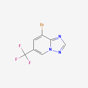 molecular formula C7H3BrF3N3 B1371198 8-Bromo-6-trifluoromethyl[1,2,4]triazolo[1,5-a]pyridine CAS No. 1170302-00-7