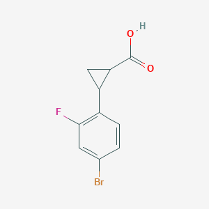 2-(4-Bromo-2-fluorophenyl)cyclopropane-1-carboxylic acid