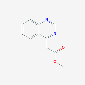 molecular formula C11H10N2O2 B13712041 Methyl Quinazoline-4-acetate 