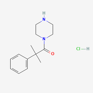 2-Methyl-2-phenyl-1-(piperazin-1-yl)propan-1-one hydrochloride