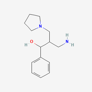3-Amino-1-phenyl-2-(pyrrolidin-1-ylmethyl)propan-1-ol