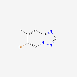 molecular formula C7H6BrN3 B1371213 6-Bromo-7-methyl[1,2,4]triazolo[1,5-a]pyridine CAS No. 1172534-83-6