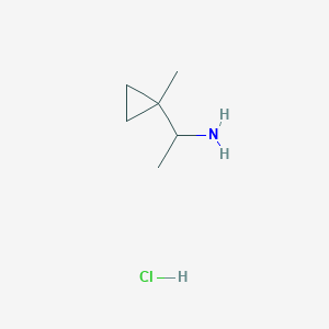 molecular formula C6H14ClN B1371216 1-(1-Methylcyclopropyl)ethanamine hydrochloride CAS No. 54343-93-0