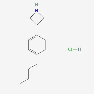 molecular formula C13H20ClN B13712191 3-(4-Butylphenyl)azetidine Hydrochloride 