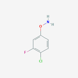 molecular formula C6H5ClFNO B13712248 O-(4-Chloro-3-fluorophenyl)hydroxylamine 
