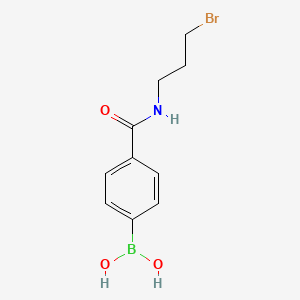 molecular formula C10H13BBrNO3 B1371225 N-(3-Bromopropyl) 4-Boronobenzamide CAS No. 850567-41-8