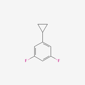 molecular formula C9H8F2 B13712256 1-Cyclopropyl-3,5-difluorobenzene 