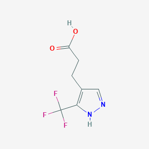 3-(3-(trifluoromethyl)-1H-pyrazol-4-yl)propanoic acid