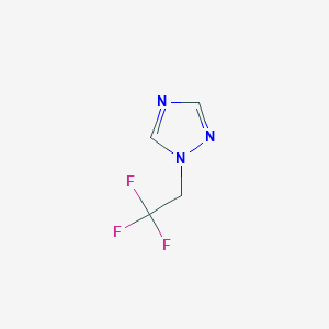 molecular formula C4H4F3N3 B1371242 1-(2,2,2-trifluoroethyl)-1H-1,2,4-triazole 