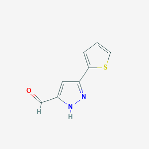 3-(thiophen-2-yl)-1H-pyrazole-5-carbaldehyde