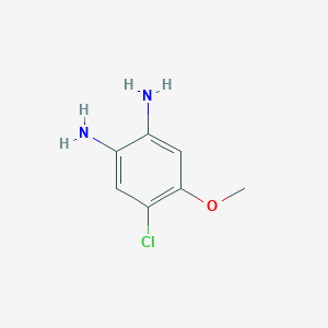 molecular formula C7H9ClN2O B1371247 4-Chloro-5-methoxybenzene-1,2-diamine CAS No. 38608-06-9