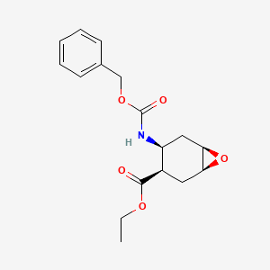 molecular formula C17H21NO5 B13712494 all-cis-4-Benzyloxycarbonylamino-7-oxa-bicyclo[4.1.0]heptane-3-carboxylic acid ethyl ester CAS No. 1036760-06-1