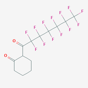 molecular formula C13H9F13O2 B137125 2-(Perfluoroheptanoyl)cyclohexanone CAS No. 141478-89-9